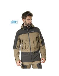 Giacca Tecnica Track Antistrappo Impermeabile Tortora