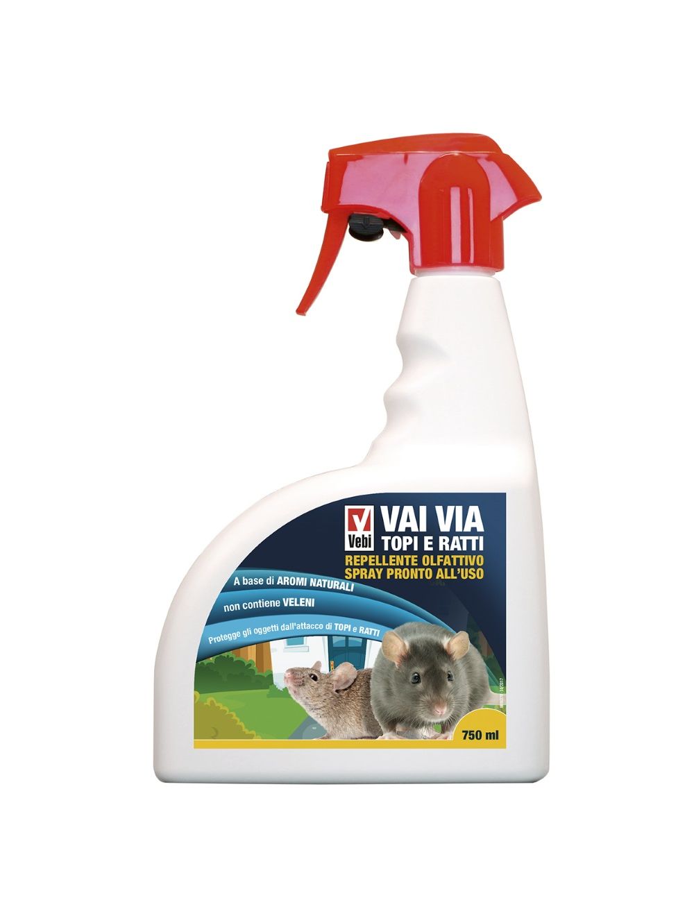 Repellente Vai Via Topi E Ratti Spray 750 ml