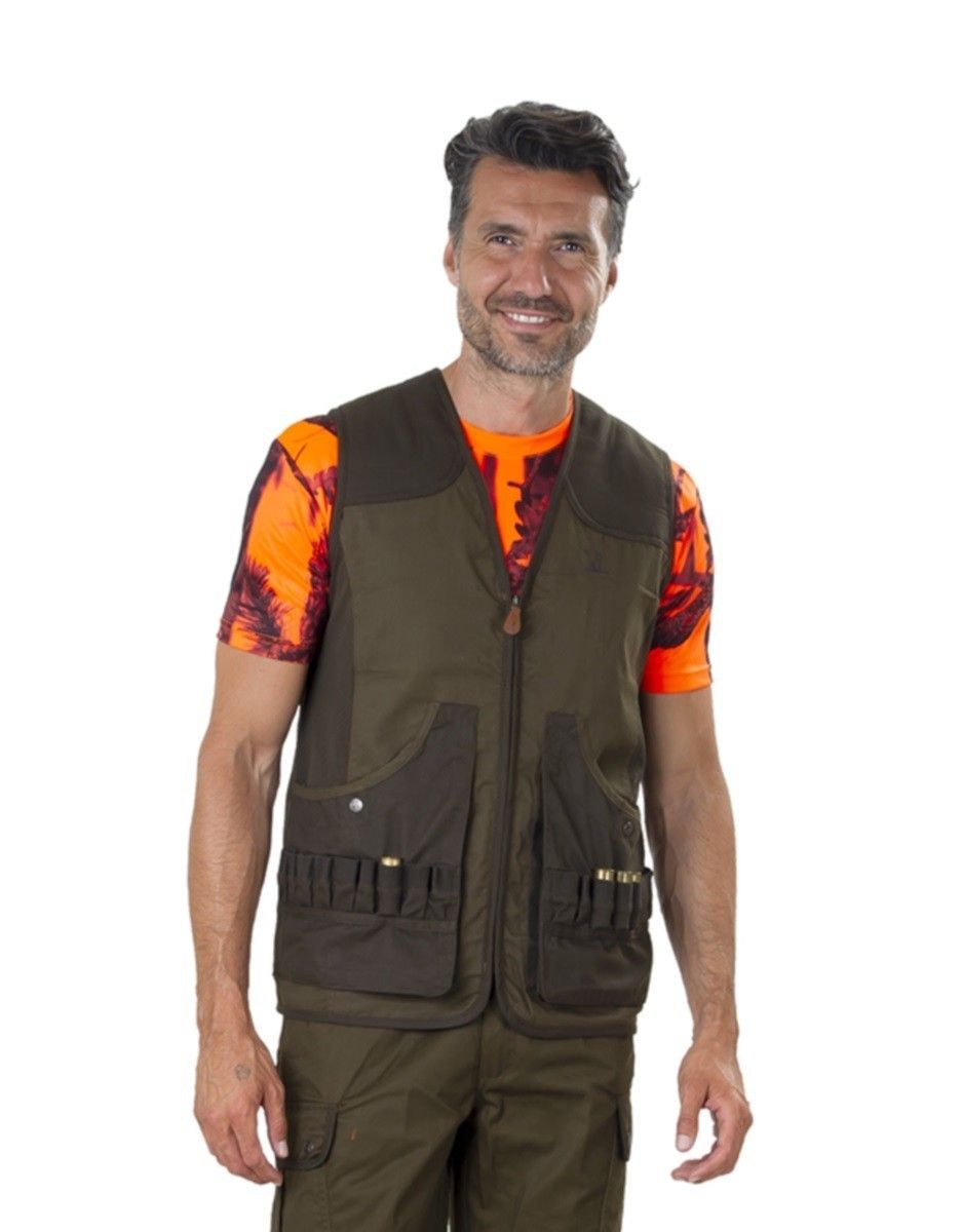 Gilet Savane Reversibile Verde/Ghost Camo
